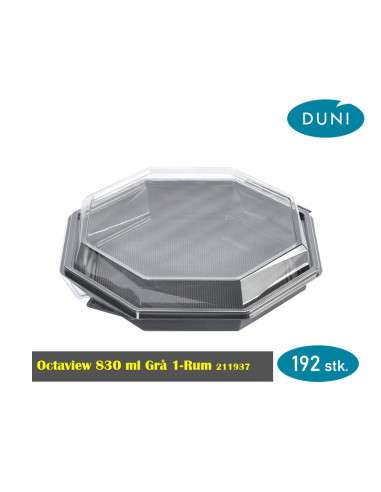 Octaview 830 ml Gry 1-Rum 23x23x5cm 192 stk. - 