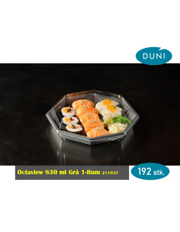 Octaview 830 ml Gry 1-Rum 23x23x5cm 192 stk. -  2
