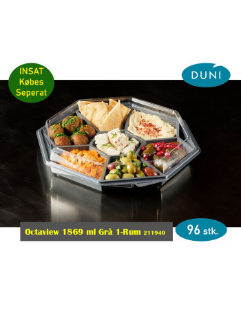 Octaview 1869 ml Gry 1-Rum 30x30x6cm 96 stk. -  2