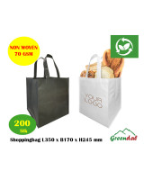 Bærepose Non-woven 17L Sort eller Hvid m/kunde logo 