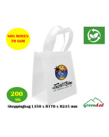Bærepose Non-woven 17L Hvid m/kunde logo