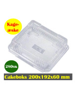 Plastic tray w/hinged lid Cace - 