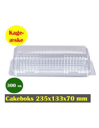 Multi-cakeboks Plastic tray w/hinged lid 300 pcs - 