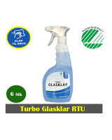 Glasklar Turbo RTU 6 x 750 ml. Sprayflaske. - 