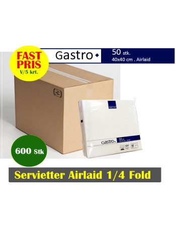 Servietter Airlaid Gastro  1/4 40x40cm 2