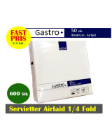 Servietter Airlaid Gastro  1/4 40x40cm