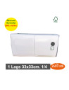 Serviet Art 33x33cm 1-lags 1/4 fold Hvid