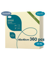 Serviet Duni 40x40cm Airlaid 1/4 fold Cream 6x60stk/kar