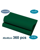 Napkin DuniSoft 40x40cm Airlaid 1/4 fold Black 720pc/box - 