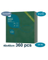 Serviet DuniSoft 40x40cm Airlaid 1/4 fold  Mørkegrøn 360stk