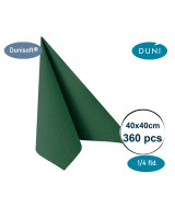 Serviet DuniSoft 40x40cm Airlaid 1/4 fold  Mørkegrøn