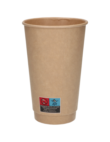 Coffee cup Ripple Brown 230-480ml -  2