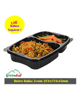 Tray 2-room Bistro  Black Krt.6x50sk/pk. - 