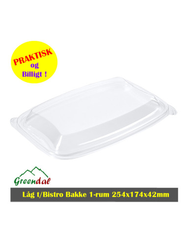 Lid for 1-room Bistro 980ml  Black Krt.6x50sk/pk. - 