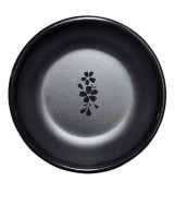 Soya skål til sushi – sort Sakura design (melamin - 