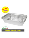 English: 850ml Angled Rim Foil Tray, 100 Pieces (2x50). - 