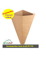 Shop small 17x14,5x19cm  carton Brown/White 500pc/box - 