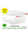 Beholder lufttæt L32.5xB26.5xH15cm 1/2GN 10ltr PP. låg klar