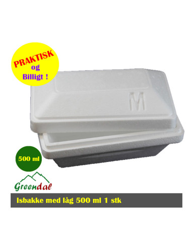 Ice box 500 ml with lid flamingo. - 