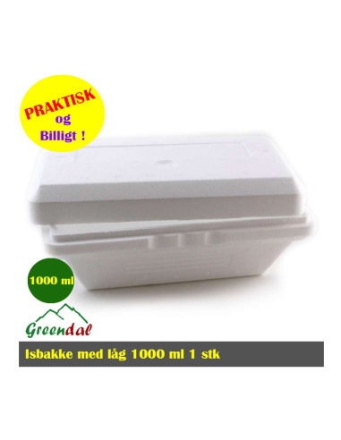 Ice box 1000 ml with lid flamingo. - 