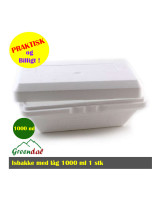 Ice box 1000 ml with lid flamingo. - 