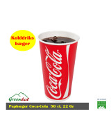 Drinking Cup 500ml. Coca Cola Cardboard 22 oz. - 