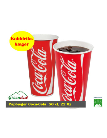 Drikkebæger Coca Cola Pap 500 ml 2