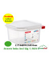 Container plastic for food 1/6 GN. Including Lid - 