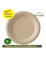 Plate Lunch Cane 18cm White 50pc/box - 