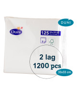 Tissue serviet 33 x 33 cm Hvid 2-lags