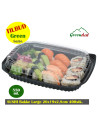 Sushi Tray Large (Green) Bottom/Lid  400pc/box - 