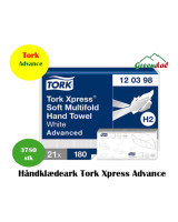 Paper towel Tork Xpress H2 2-l. Advanced 3780 sheets/vats - 