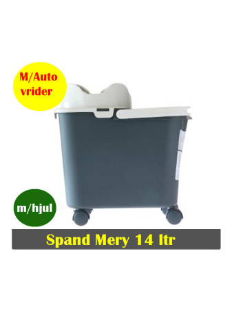 Washing bucket w/weels  Mery w/autotwists Mery 14L -  2