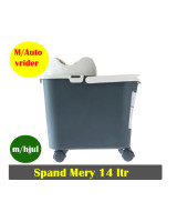 Washing bucket w/weels  Mery w/autotwists Mery 14L - 