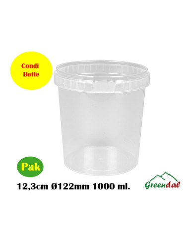 Condi bøtte 12,3cm Ø122mm 1000 ml.