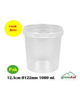 Condi bøtte 12,3cm Ø122mm 1000 ml.