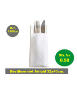 copy of GreenSoft Cutlery 40x32cm Airlaid White 1000pc/box - 