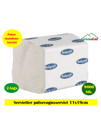 Serviet pølsevognsserviet 18x11cm 36x250stk/kar  2