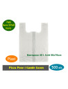 Carrier bag Pizza w/holes HDPE White 500pc/box - 