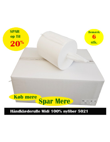 Wiping paper Green lux 1-layer 270m (5021) 6roll/box -  2