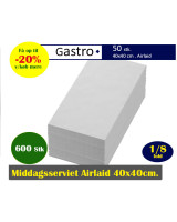Middagsservietter Airlaid Gastro 40x40 cm. 1/8