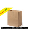 Klodsbundspose 25ltr. Brun 320x170x440mm 80gr. 250stk/kar 