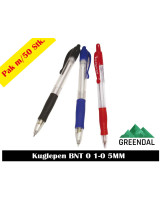 Pen w. push button blue line width 0.7mm - 