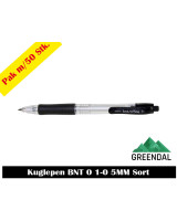 Pen w. push button black line width 0.7mm - 
