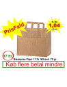 Carrier bag Paper 17L Brown 250pc/box - 