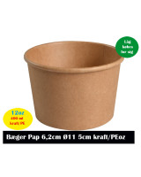 Soup/Deli Bowl Nature Cardboard Brown 12oz/400ml 10x50pc/box - 