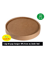 Låg til Suppe/Deli Skål Natur Pap Brun 240ml 10x50stk/kar 