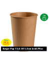 Soup/Deli Bowl Nature Cardboard Brown 32oz/1000ml 10x50pc/box - 