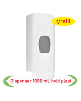 Dispenser Clasic Til Sæbe/Desinfektion påfyldning Plast Hvid