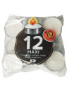 Tealight white 10 hours 16x12pc/box - 